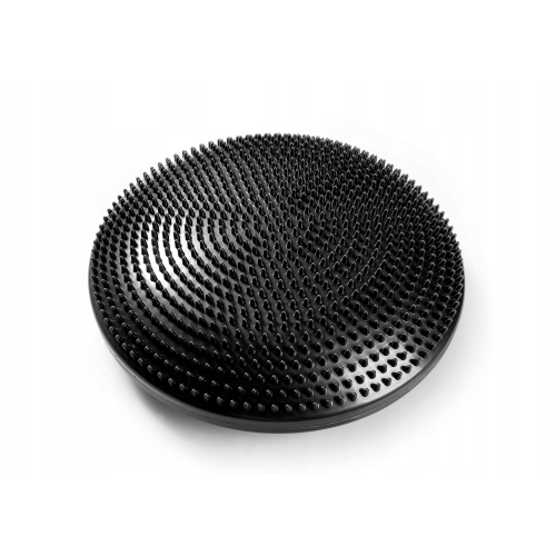PODUSZKA FITNESS BALANSOWA POWIETRZNA SENSORYCZNA MOCNA 33 cm x 5 cm CZARNA