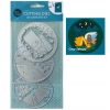 Wykrojnik szablon 3D Scenka Camping Biwak do wycinania scrapbooking 3 szt