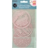 Wykrojnik szablon 3D Scenka urodziny tort do wycinania embossing 3 sztuki