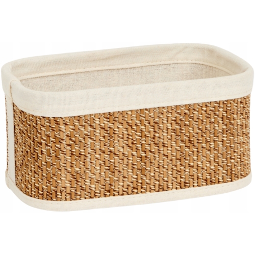 Koszyk organizer Bambusowy na kosmetyki bieliznę 23x14x11,5cm MAŁY CIEMNY