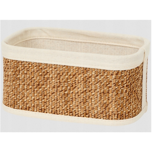 Koszyk organizer Bambusowy na kosmetyki bieliznę 23x14x11,5cm MAŁY CIEMNY