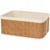 Koszyk organizer Bambusowy na kosmetyki bieliznę 36x26x15,5cm DUŻY CIEMNY