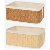 Koszyk organizer Bambusowy na kosmetyki bieliznę 36x26x15,5cm DUŻY CIEMNY