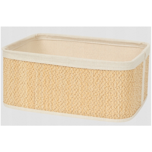 Koszyk organizer Bambusowy na kosmetyki bieliznę 36x26x15,5cm DUŻY CIEMNY