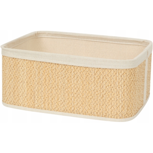 Koszyk organizer Bambusowy na kosmetyki bieliznę 36x26x15,5cm DUŻY CIEMNY