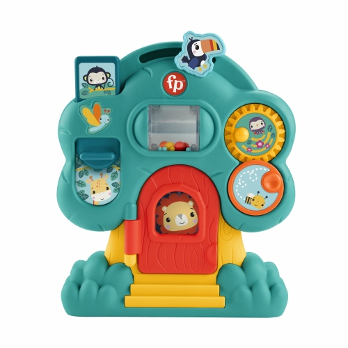 Domek na drzewie zabawka sensoryczna edukacyjna dla dzieci Fisher-Price 6m+