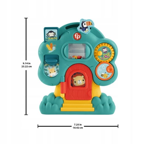 Domek na drzewie zabawka sensoryczna edukacyjna dla dzieci Fisher-Price 6m+