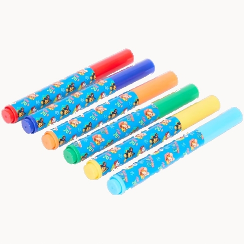 Flamastry Mazaki Markery Pisaki Zmywalne Psi Patrol Pisanie Rysowanie 6 szt