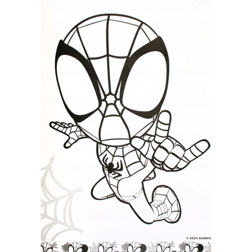 Kolorowanka Disney Spidey Marvel Mega Color 128 stron XL 25 naklejek