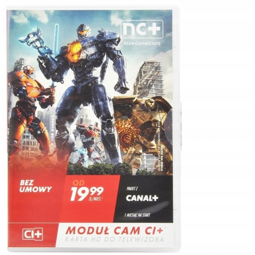 Moduł CI+ CAM Canal+ Telewizja na Kartę TNK HD NC+ 1 msc TV Bez Opłat Umowy
