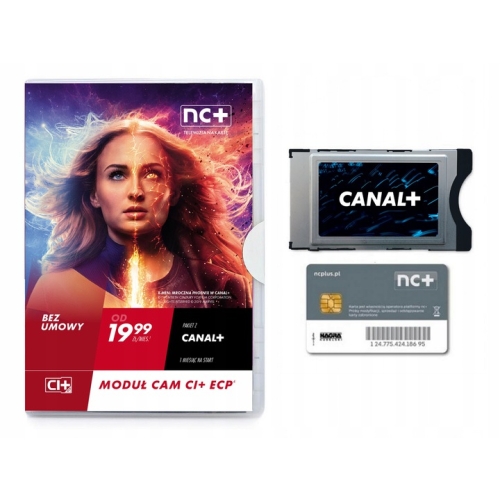 Moduł TV CAM 4K CI+ TNK Canal+ 1 miesiąc Bez Umowy Telewizja na Kartę ECP