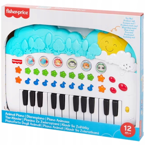 Pianinko dla dzieci Fisher-Price zwierzątka ZABAWKA INTERAKTYWNA DLA DZIECI