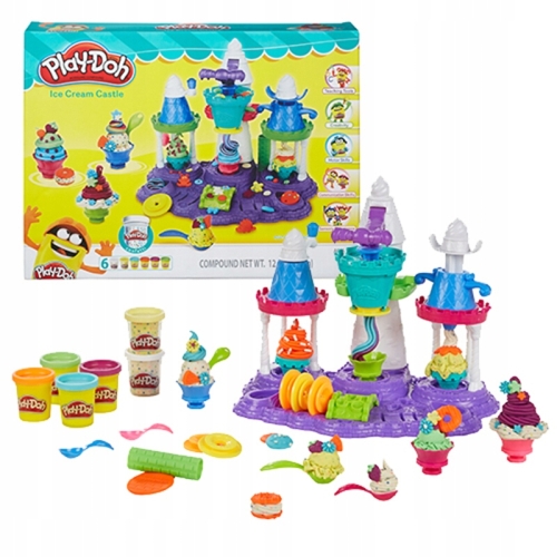 Ciastolina Lodowy zamek Play-Doh B5523 HASBRO LODY DUŻY ZESTAW ŚWIĄTECZNY