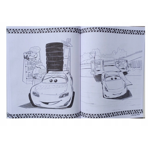 KOLOROWANKA AUTA ZŁOMEK I PRZYJACIELE PIXAR MEGA COLOR Z 25 NAKLEJKAMI 4707