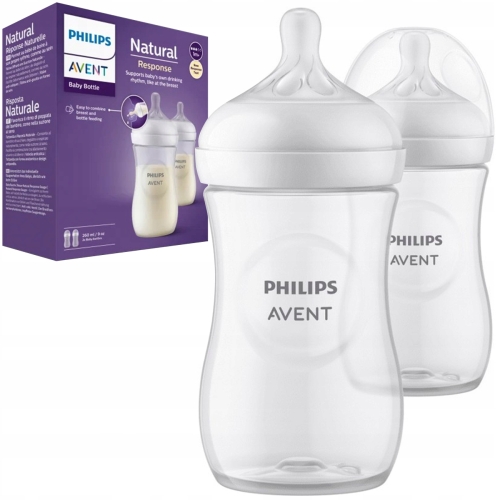 PHILIPS AVENT Zestaw 2 butelek 260ml dla niemowąt Natural Response SCY903