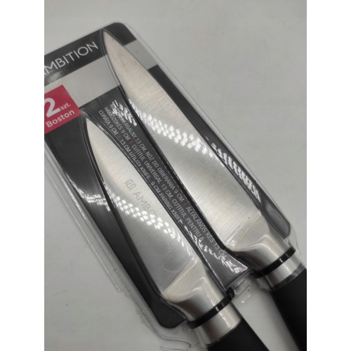 NOŻE AMBITION ZESTAW 2 SZTUKI OBIERAK+UNIWERSALNY STAL NIERDZEWNA 19CM 24CM