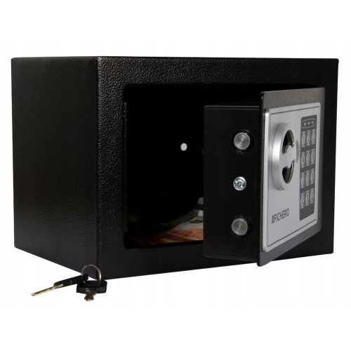 Sejf na klucze WZMOCNIONY SZYFROWY 93mm x 113mm x 40 mm ALUMINIUM + METAL