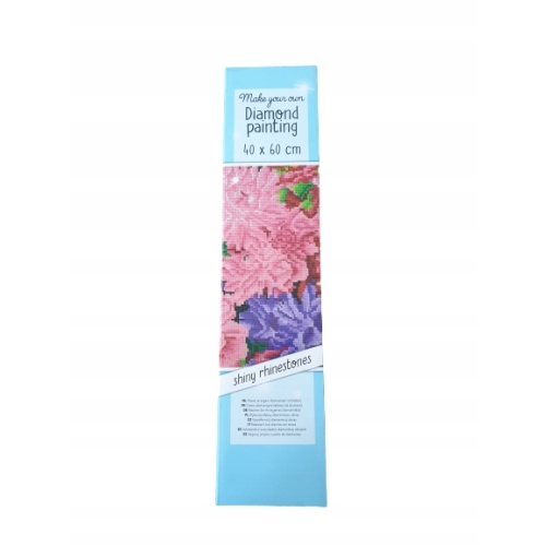 Mozaika wyszywanie HAFT 3D DIAMENTOWY 40 x60cm KWIATY Nowe Hobby DIY