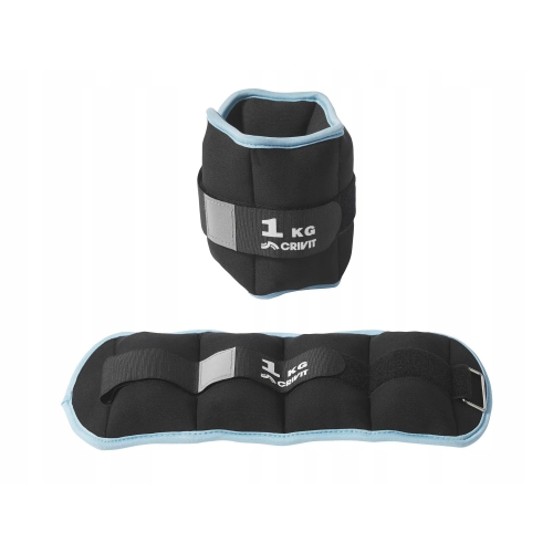 Mankiety obciążające CRIVIT 2 x 1 kg sport fitnes