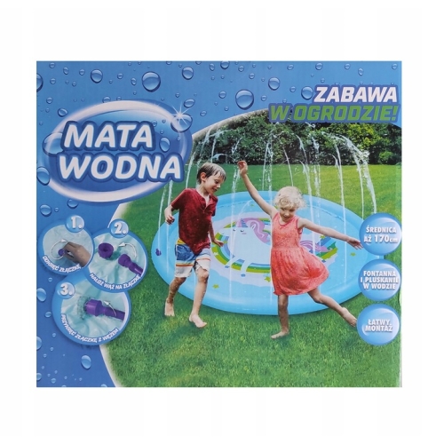 Mata wodna do zabawy dla Dzieci 170 cm Zraszająca