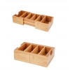 SKRZYNKA BAMBUSOWA ORGANIZER PUDEŁKO POJEMNIK 23CM