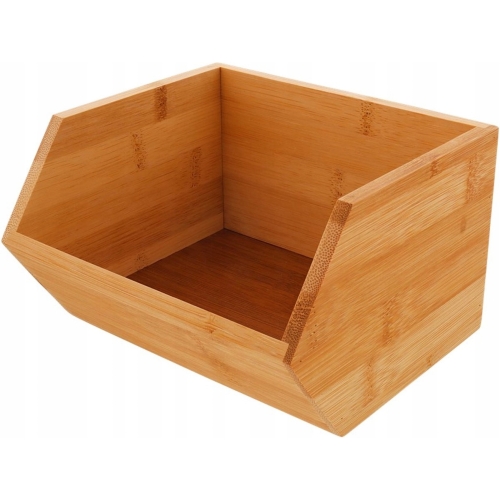 SKRZYNKA BAMBUSOWA ORGANIZER PUDEŁKO POJEMNIK 23CM