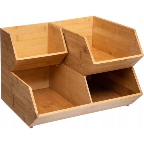 SKRZYNKA BAMBUSOWA ORGANIZER PUDEŁKO POJEMNIK 23CM