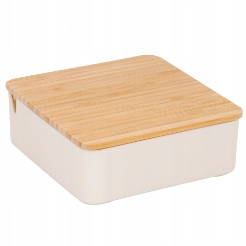 SKRZYNKA BAMBUSOWA ORGANIZER PUDEŁKO POJEMNIK 23CM