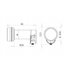 Konwerter single 1 wyjście SAT firma INVERTO BLACK ULTRA 40mm IDLB-SINL40