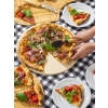 KAMIEŃ DO PIZZY KORDIERYTOWY OKRĄGŁY 34 CM NOŻ I PODSTAWKA PIEKARNIK GRILL
