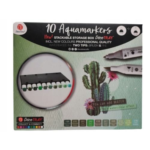 TWINMARKERY PROFESJONALNE 10 SZTUK AKWARELOWE DECO TIME FIOLETOWE 79-188