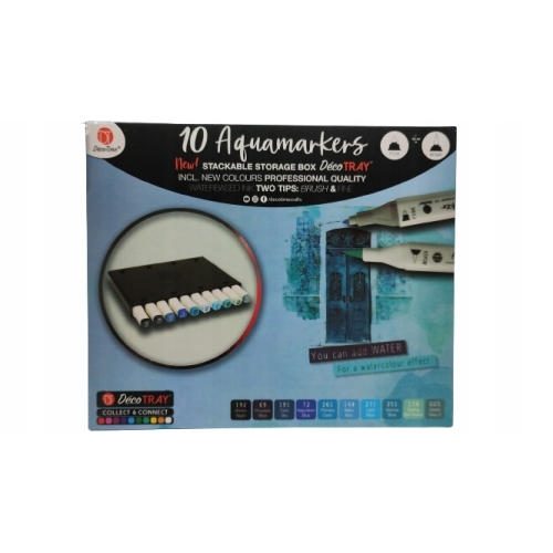 TWINMARKERY PROFESJONALNE 10 SZTUK AKWARELOWE DECO TIME FIOLETOWE 79-188
