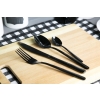 SZTUĆCE CZARNE KOMPLET ZESTAW sztućców 16 ELEMENTÓW MATOWE Houseware