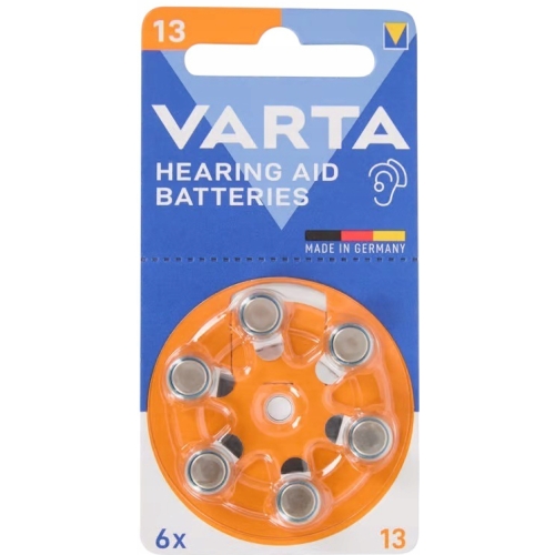 Baterie do aparatu słuchowego Varta Typ 13 PR48 1,45V 6 SZTUK ORGANIZER