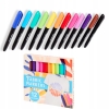 MARKERY MAZAKI PISAKI FLAMASTRY DO TKANIN UBRAŃ 12 KOLORÓW FABRIC MARKERS