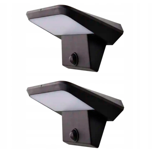 Lampa solarna elewacyjna LED z czujnikiem ruchu na baterie 800 lm IP44