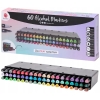 Markery Alkoholowe TWIN dwustronne DecoTime 60 sztuk Box Mix Kolory 91-120