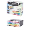 Markery Alkoholowe TWIN dwustronne DecoTime 60 sztuk Box Mix Kolory 91-120