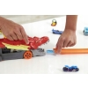 Zestaw Hot wheels city transporter wyrzutnia smok + samochód auto GTK42