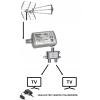 Wzmacniacz satelitarny Televes 4006 470-862MHZ 13DB 24V 23Ma wtyk F