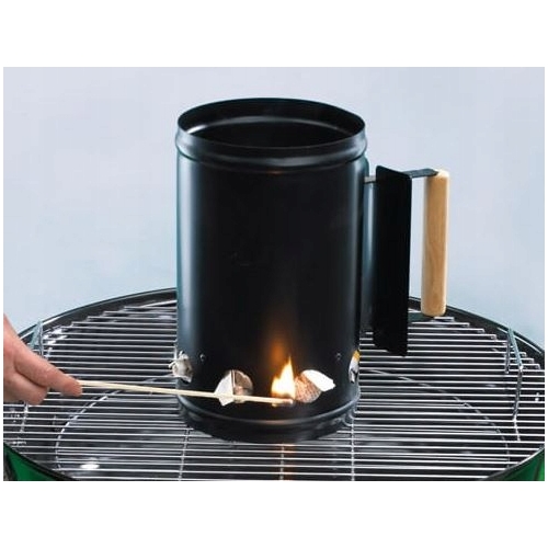 KOMIN DO ROZPALANIA WĘGLA GRILLA OGNISKA KOMINKA WĘDZARNI BBQ STARTER BLACK