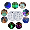 OŚWIETLENIE AKWARIUM LAMPKI DO BASENU 2 SZT WODOODPORNE IPX8 LED PILOT RGB