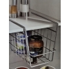 KOSZ POD PÓŁKĘ DO SZAFY PODWIESZANY WYSOKI 24x16x19 CM METALOWY ORGANIZER