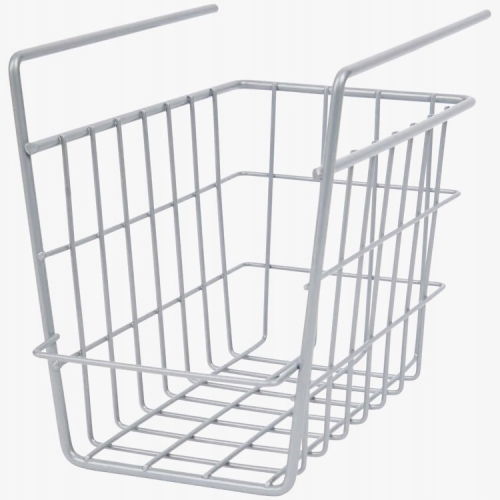 KOSZ POD PÓŁKĘ DO SZAFY PODWIESZANY WYSOKI 24x16x19 CM METALOWY ORGANIZER