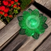 Lampka ogrodowa Solar czujnik zmierzchu szkło metal 17 x 9,5 multikolor zie