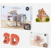 Miniaturowy domek DIY światło LED Crafts&Co wiele godzin zabawy KSIĘGARNIA