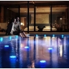 WODOODPORNA LAMPKA 10 LED RGB PILOT AKWARIUM BASEN STAW JACUZZI 2 SZTUKI