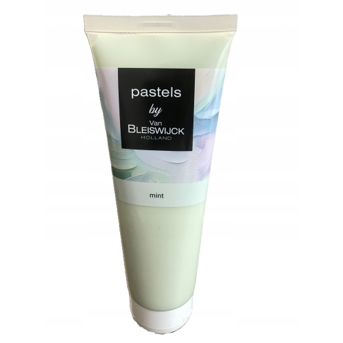 Farba akrylowa profesjonalna tuba zieleń pastel Van Bleiswijck 250ml MIĘTA