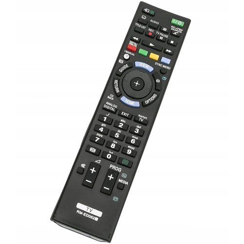 Pilot zamiennik oryginalnego dla TV SONY model RM-ED052 RM-ED053 czarny C