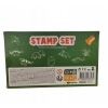 Zestaw stempelków dla dzieci STAMP SET 26szt ziel.